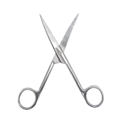 Ножницы с двумя острыми концами изогнутые 140мм