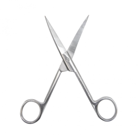 Ножницы с двумя острыми концами изогнутые 140мм