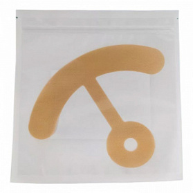 Пластина WinnerPlast с мягким силиконовым покрытием бежевый, форма якорь, 1 шт, WINNER MED