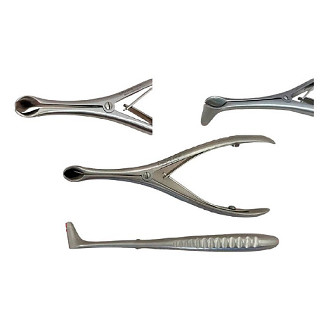 Зеркало носовое прямое с длиной губок 17мм