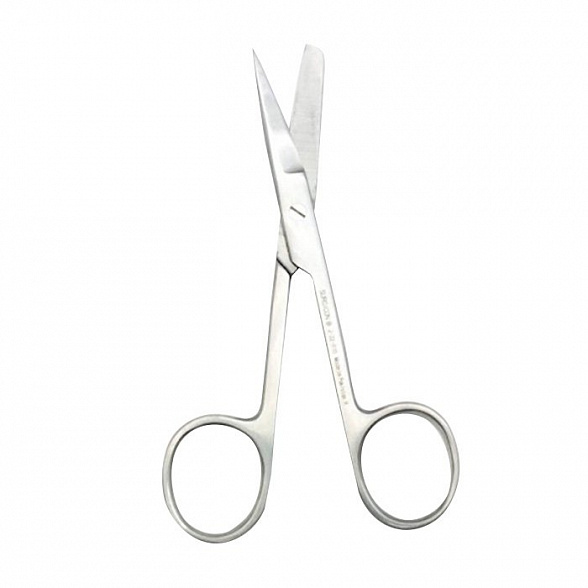 Ножницы с одним острым концом прямые детские 125мм