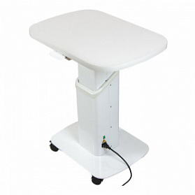 Столик приборный с электроприводом с белой столешницей Stern Lift