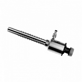 Троакары с силиконовым клапаном и краном, с гладкой металлической трубкой с резьбой (191 101 100)