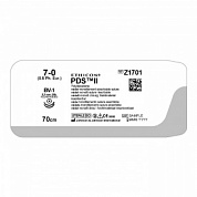 Шовный материал ПДС II 7/0. 70 см. фиолет. Кол. 9.3 мм х 2. 3/8 Ethicon