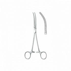 Зажим кровоостанавливающий по Pean (Пеана), изогнутый, 16,5 см KLS Martin