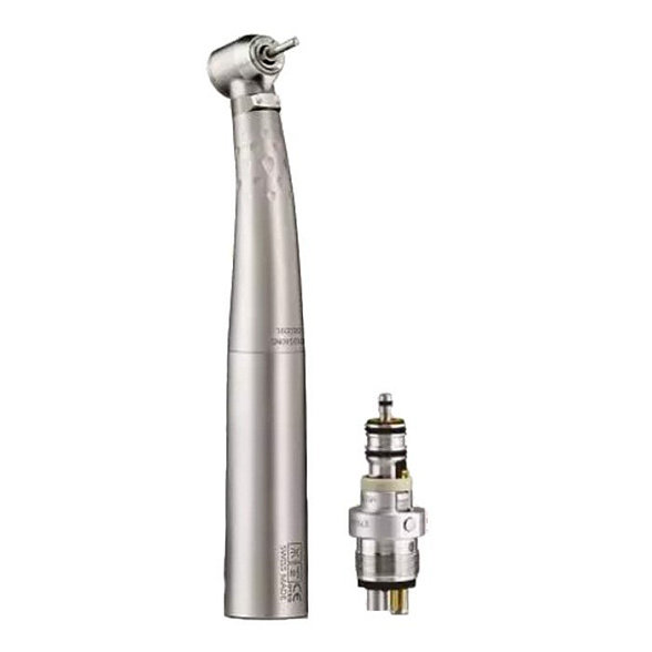 Prestige L - турбинный наконечник с подсветкой, керамическими подшипниками, кнопочным зажимом и 4-х канальным переходником Unifix, Bien-Air