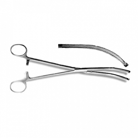 Зажим маточный гемостатический