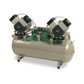 EKOM DK50 2X2V/110S/M - безмасляный компрессор для четырех стоматологических установок