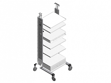 Стойка эндоскопическая аппаратная (Россия) Модель 7611 (7611)