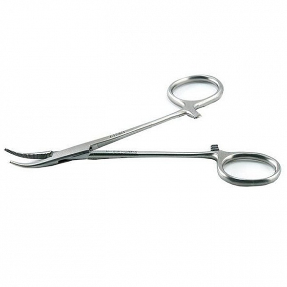 Зажим с кремальерой для прикрепления белья к брюшине детский 140 мм Surgicon