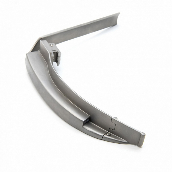 Клинок ларингоскопа MEGALIGHT FLAPLIGHT №4 F. O. с подвижным наконечником, с интегрированным световодом KaWe