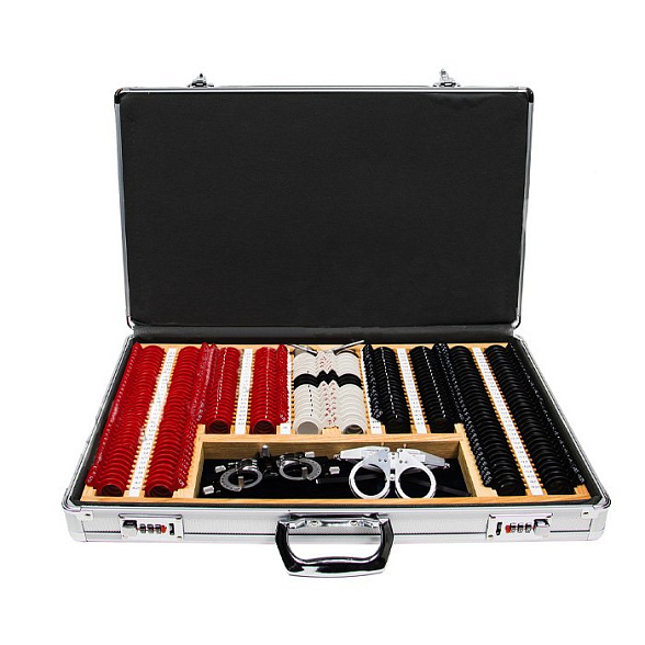 Набор пробных очковых линз и призм средний до 258 предметов, с одной оправой