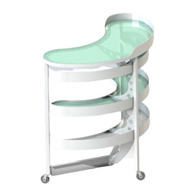 Столик инструментальный подкатной (манипуляционный) Эрго-1