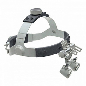 Бинокулярная лупа HR 2.5х, рабочее расстояние 520 мм, на шлеме без защитного щитка, (арт. С-000.32.867), Heine