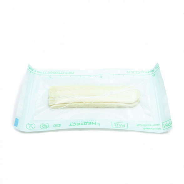 Тампон кровоостанавливающий носовой впитывающий одноразовый стерильный ТН-"Неомед" 45*20 мм, №2