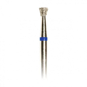 Бор стоматологический алмазный для турбинного наконечника, форма обратноконсусная, средней зернистости, длина 19 мм, d=1,4 мм, 10 шт