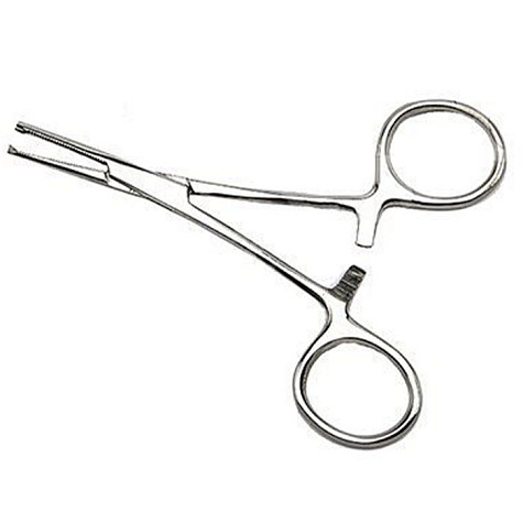 Зажим кровоостанавливающий глазной прямой с зубом 84 мм ПТО Медтехника