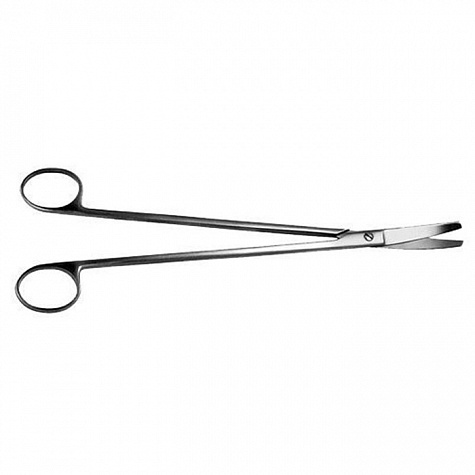 Ножницы тупоконечные, вертик. изогнут., 250 мм