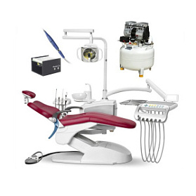 Комплект: стоматологическая установка Mercury 550 + компрессор Mercury HK-1EW-30 (ND-70) + встраиваемый скалер Baolai Bool C6