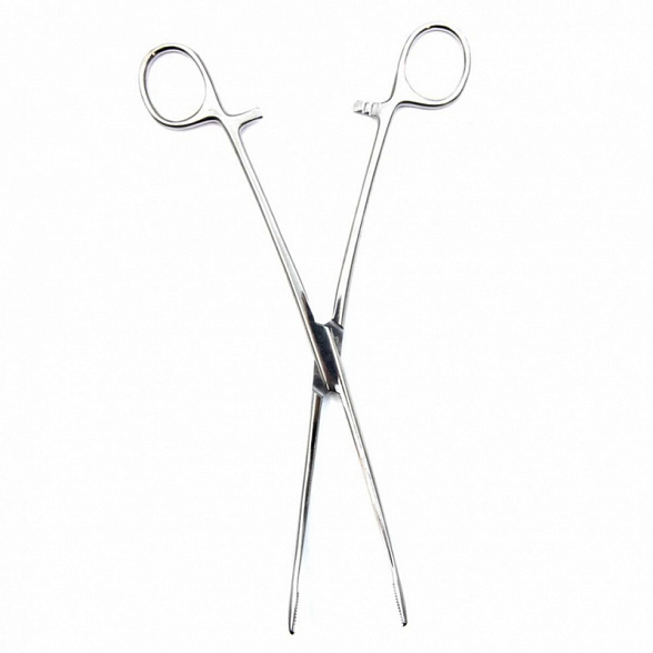 Корнцанг изогнутый для детей, 228 мм, Surgiwell