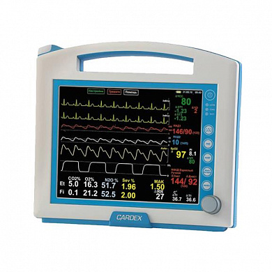 Монитор анестезиологический и реаниматологический для контроля ряда физиологических параметров МАР-02 - «КАРДЕКС», исполнение С (портативный капнограф)