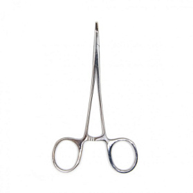 Зажим кровоостанавливающий "Москито", изогнутый для новорожденных, 127мм. Surgiwell