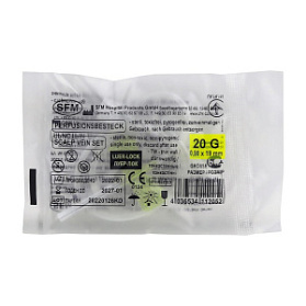 Устройство для вливания в малые вены - игла-бабочка LUER LOCK 20G (0,90х19мм) SFM