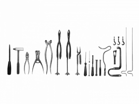 Набор хирургических инструментов для травматологии, Россия