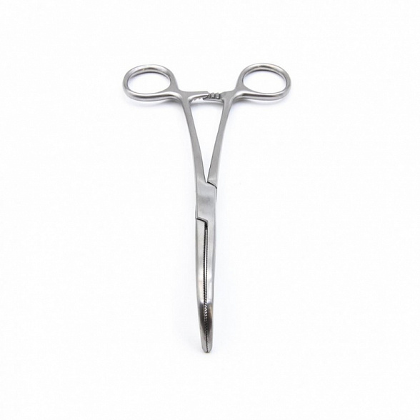 Зажим артериальный по Микстеру-О Шаугнези горизонтально-изогнутый, 180 мм