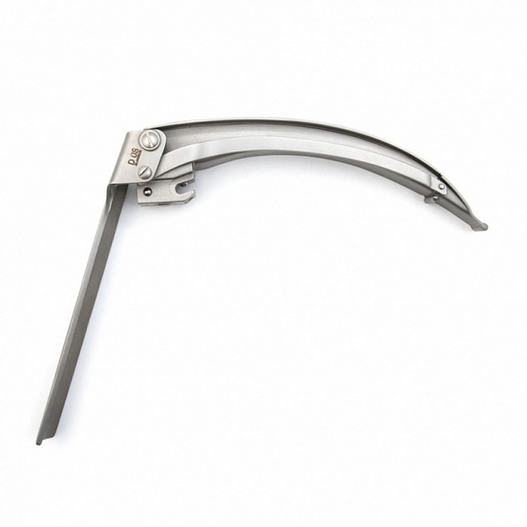 Клинок ларингоскопа MEGALIGHT FLAPLIGHT №4 F. O. с подвижным наконечником, с интегрированным световодом KaWe