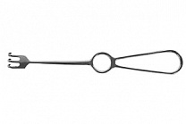 Крючок хирургический 3-х зубый острый №2, длина 200 мм