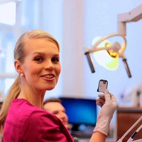 Digora Optime Classic - беспроводной визиограф в комплекте с 6-ю тонкими датчиками размера 31x41 мм