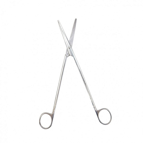 Ножницы для рассечения мягких тканей в глубоких полостях, вертикально-изогнутые, армированные твердым сплавом 230 мм, Surgiwell