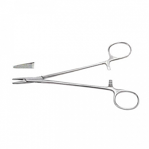 Иглодержатель 140 мм с твердосплавными пластинами Sammar