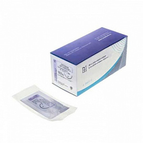 НЕЙЛОН мононить синий USP 3/0 (M2), 75 см, ПТО Медтехника, 20 шт/уп