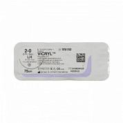 Шовный материал ВИКРИЛ 2/0. 75 см фиолетовый Кол. 40 мм. 1/2 Ethicon