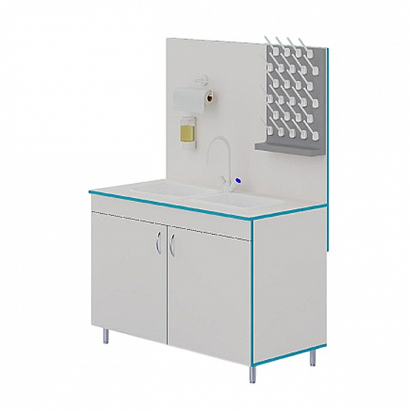 Лабораторный стол-мойка МО НВК 1200 ПП
