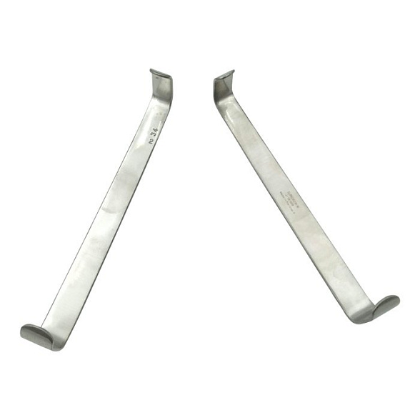 Крючки пластинчатые по Фарабефу парные 165 мм