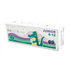 STOMATOL Зубная паста детская 6-12 лет Junior 75гр