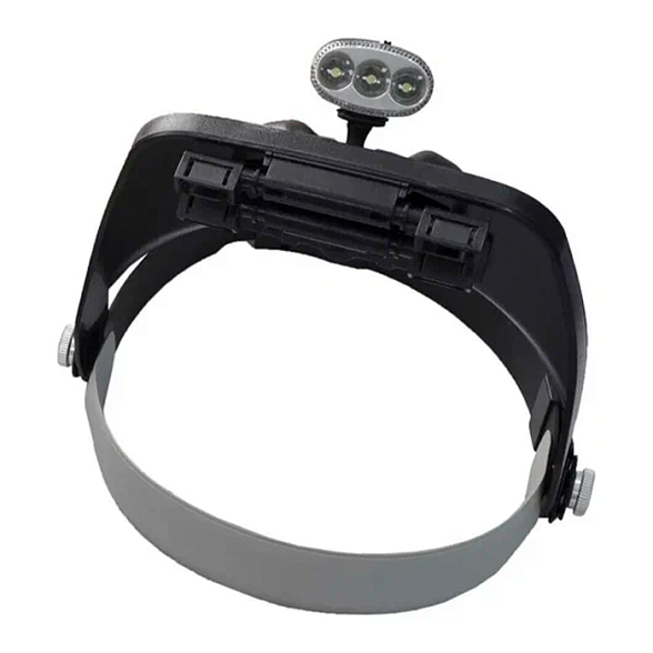 Налобная лупа MG81001-3LED с подсветкой (Лупа 81001-3Led)