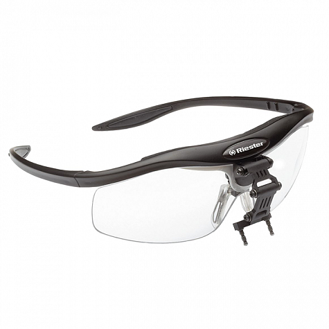Рамка на очки с креплением для луп чёрная, Riester