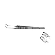 Пинцет фиксационный для трансплантации роговицы, изогнутый по радиусу F-2322 ПТО Медтехника