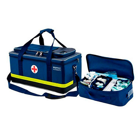 Набор изделий реанимационный для оказания скорой и неотложной помощи (укомпл. по пр. № 752н МЗ РФ) НРСП-01-"МЕДПЛАНТ" с коникотомом, без аспиратора, в сумке СР-3