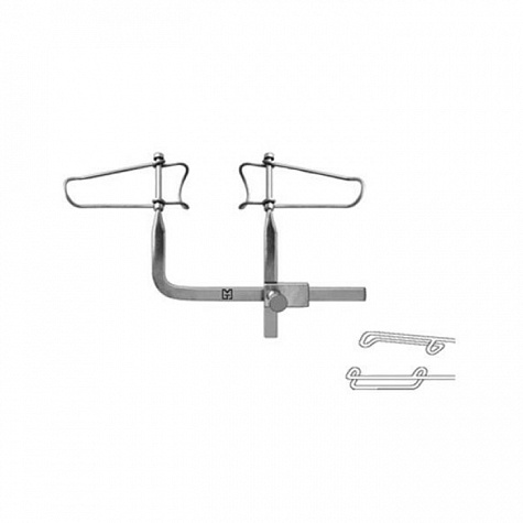 Векорасширитель реечный с опорами на надбровные дуги R-6340