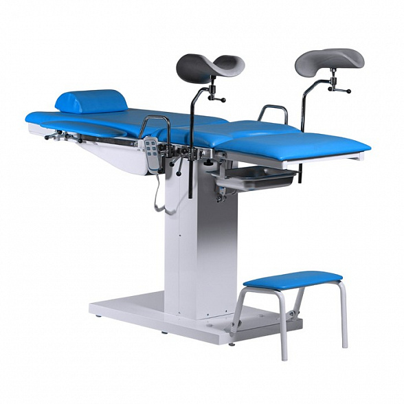 Кресло гинекологическое КГ-01 (изменение углов наклона спинки и сиденья, при помощи двух электроприводов)