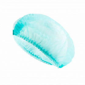 Шапочка типа шарлотта одноразовая (12г/кв.м, зеленый)