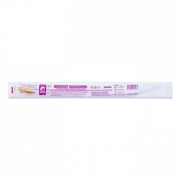 Катетер Нелатон мужской INEKTA CH20 40 см, 20 шт/уп