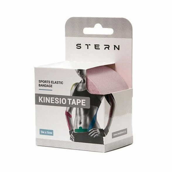 Лента эластичная Кинезио тейп (Kinesio Tape) 5 см Х 5 м (Красный)