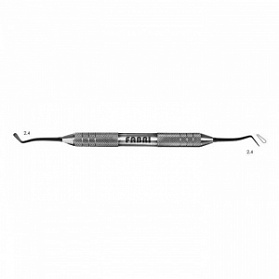 1503F Black Малая двухсторонняя гладилка, FABRI серия BLACK