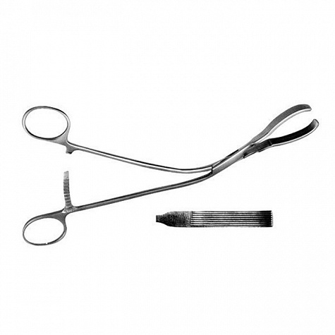 Зажим д/поджелуд. железы, большой, 230 мм